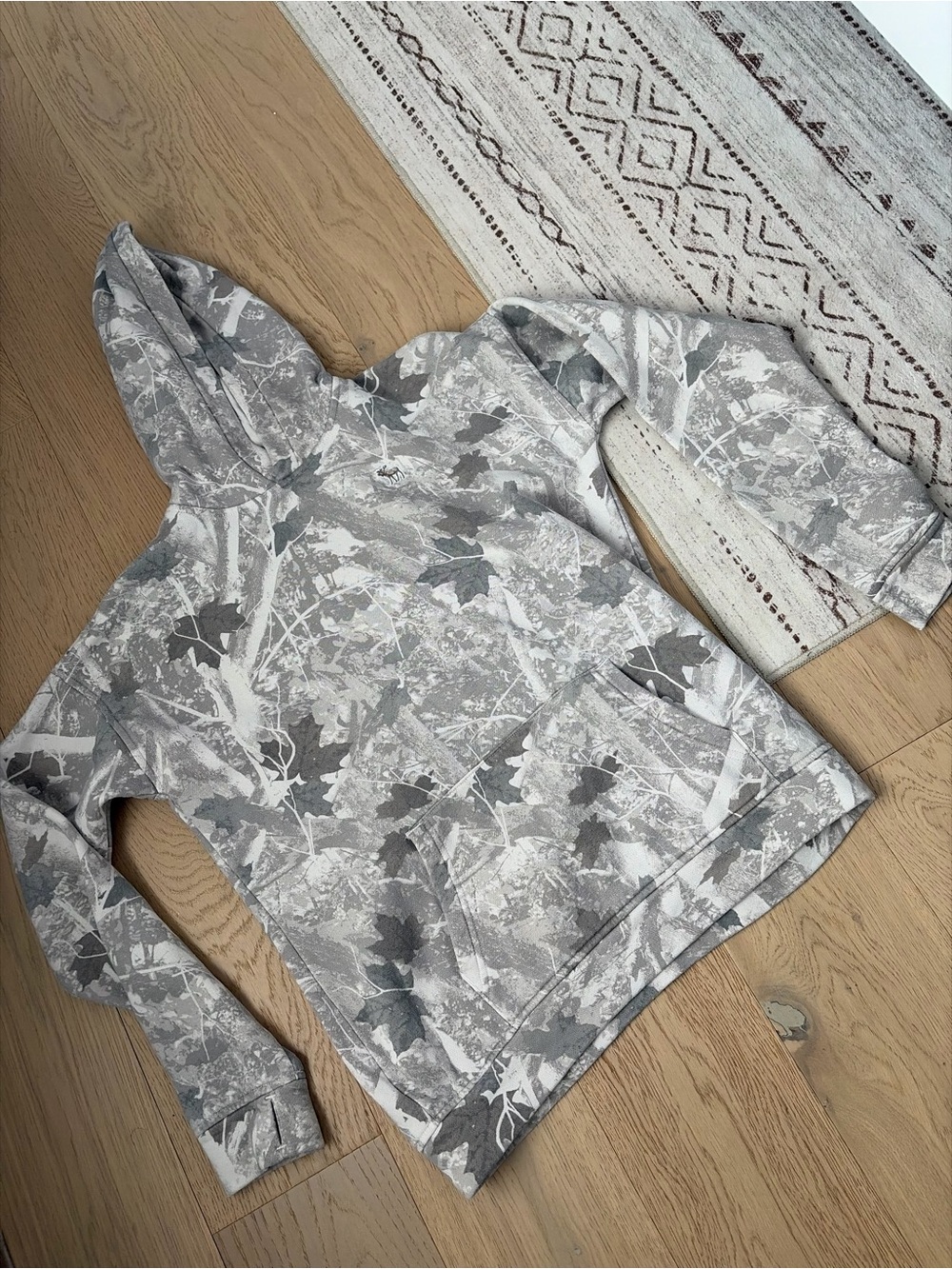 Abercrombie (A&F) Grey Camouflage Hoodie
